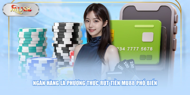 Ngân hàng là phương thức rút tiền MU88 phổ biến